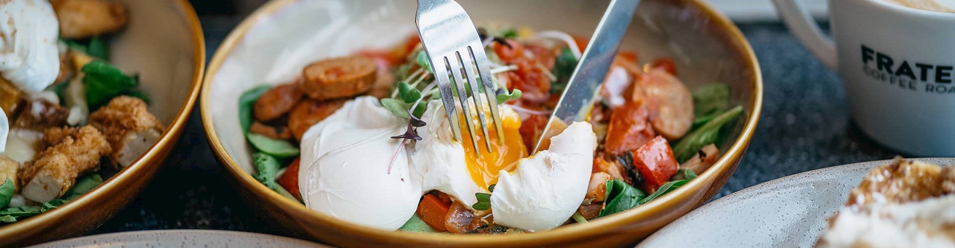 Brunch, æg, salat, brunch med up ved FOF Aarhus