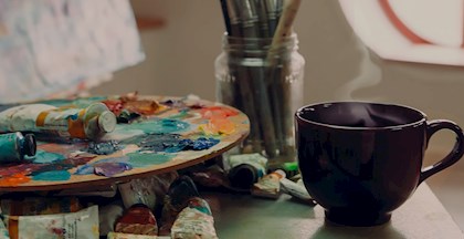 Kaffe og maleri