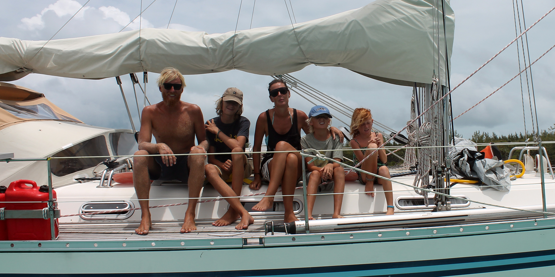Billede af Familien Rosentoft på deres båd