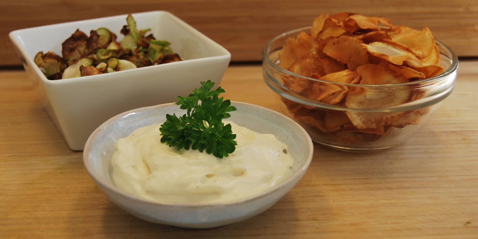 Snacks, chips og mayo fra FOF Inspiration