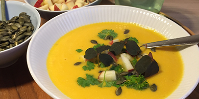 Billede af græskarsuppe