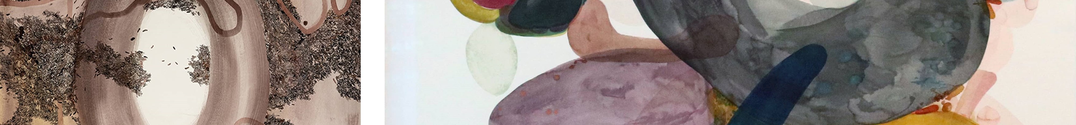 Frise med detaljer fra kunstværker af Birgit Bjerre | FOF Aarhus Kulturhøjskole