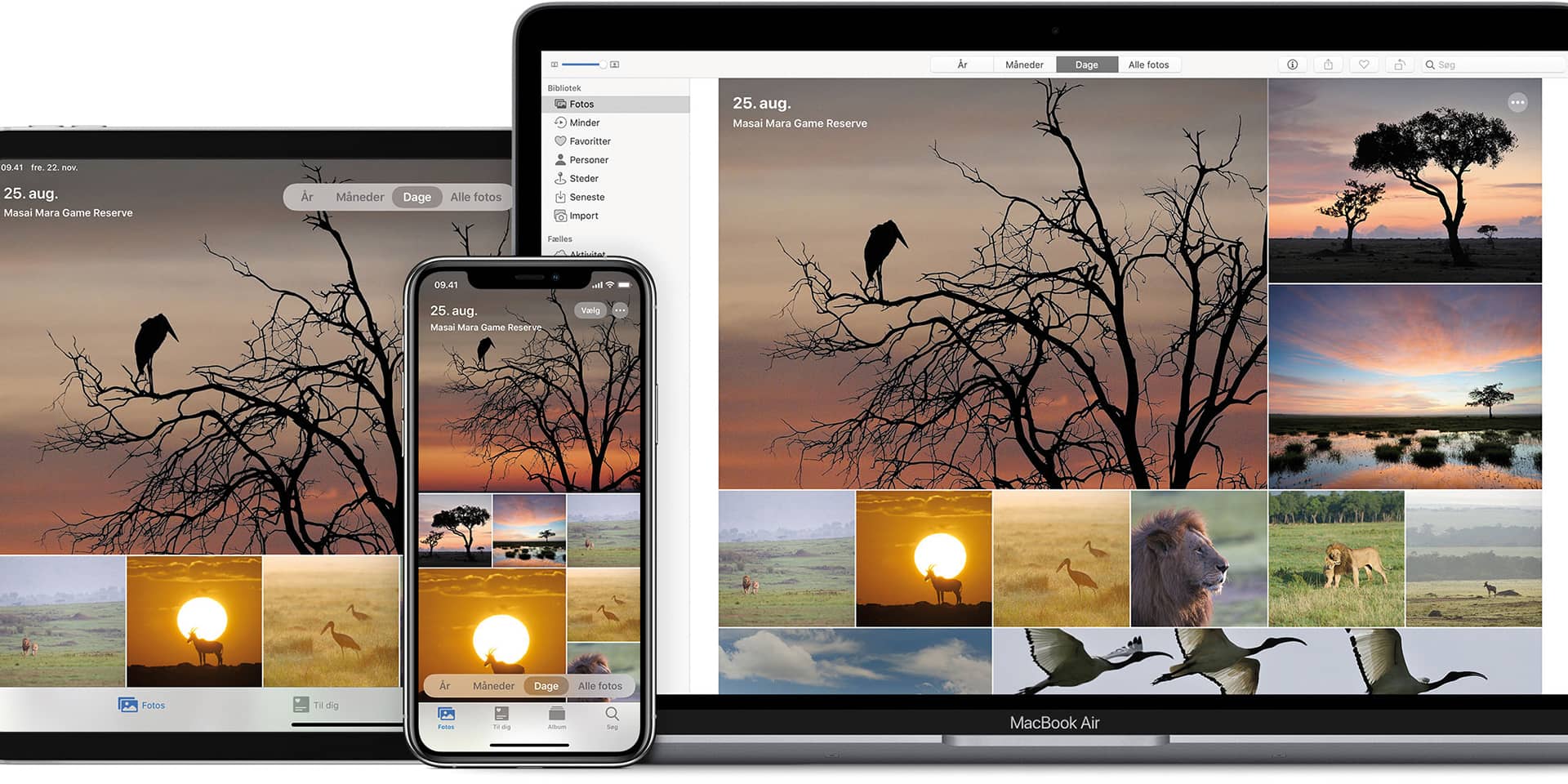 Programmet Fotos på Mac