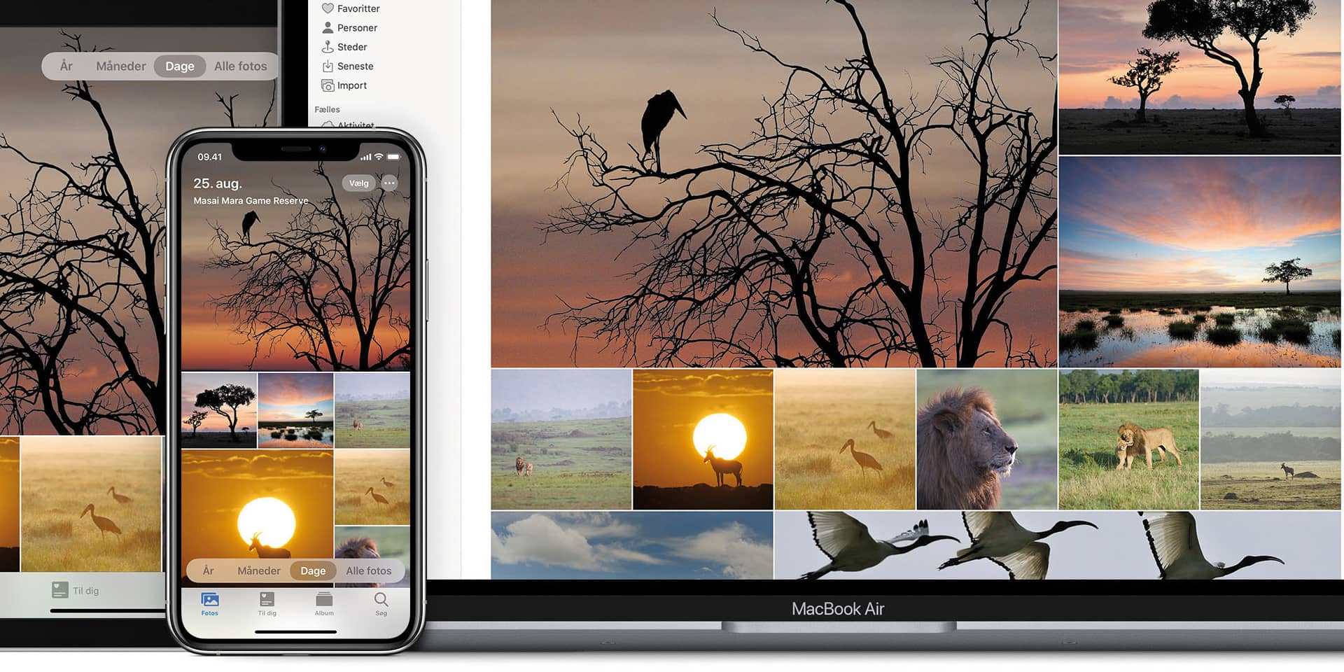 Programmet Fotos på Mac