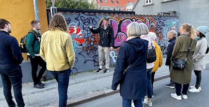 Street Art Tours med street artist Mikkel T. Jessen, FOF Aarhus.