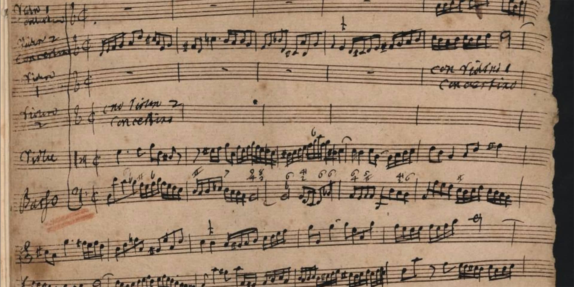 Noder til koncert for violin af J.S.Bach