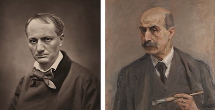 Digter Charles Baudelaire (1821-1867) og kunstmaler Max Liebermann (1847-1935)