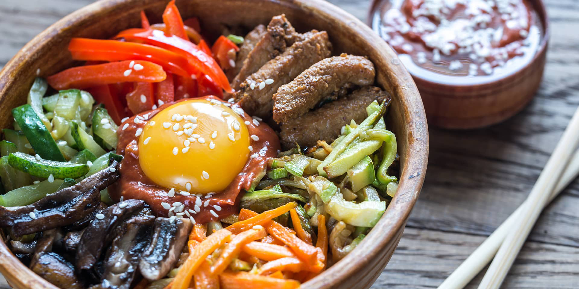 Koreansk mad med æg. Madlavning hos FOF Aarhus.