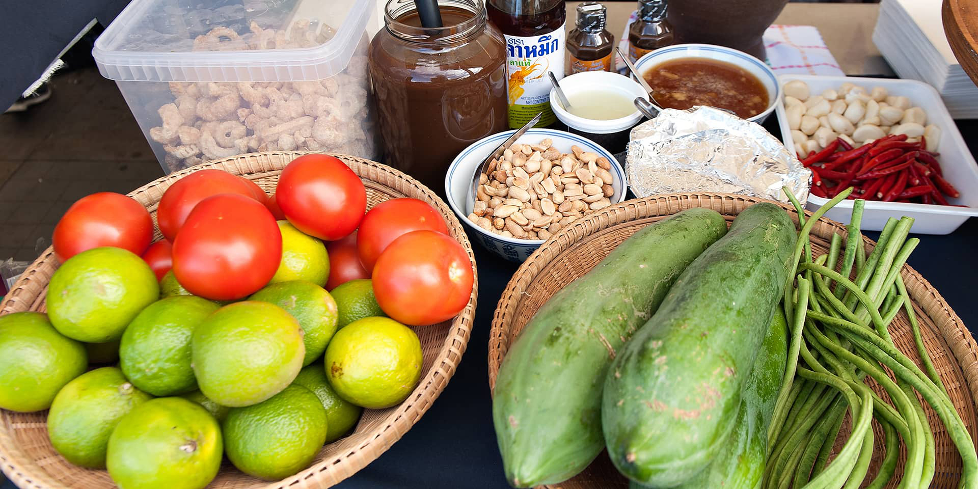 Ingredienser til tilberedning af thailandsk mad - FOF Aarhus.