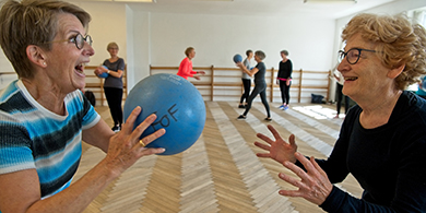Billede fra kurset Seniorfitness ved FOF Aarhus