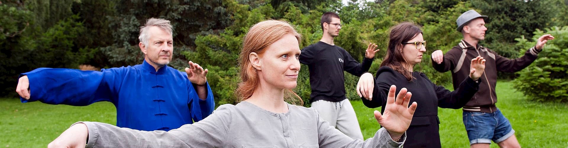 Tai chi undervisning i Botanisk Have Aarhus, ved Karsten Jakobsen, underviser ved FOF Aarhus.