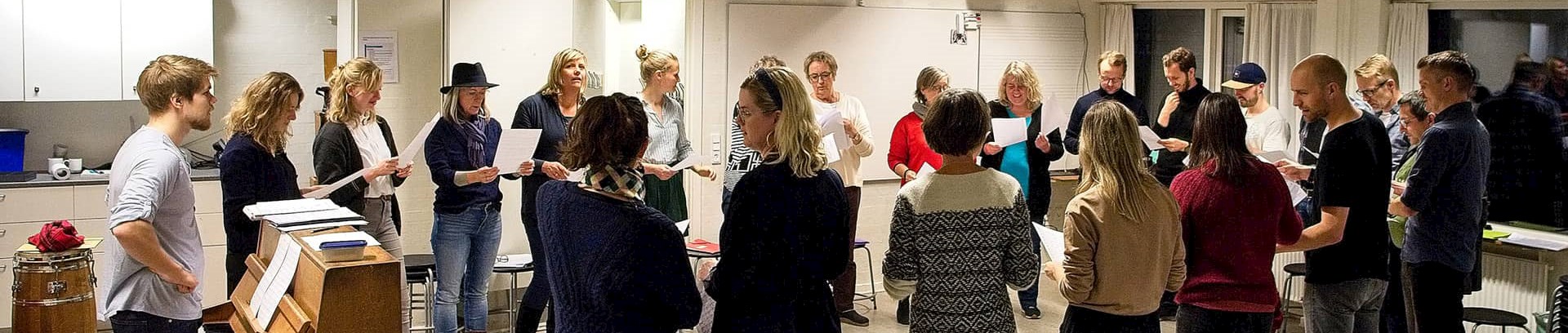 'De glade amatøres kor', et kor under ledelse af korleder Jakob Nielsson hos FOF Aarhus