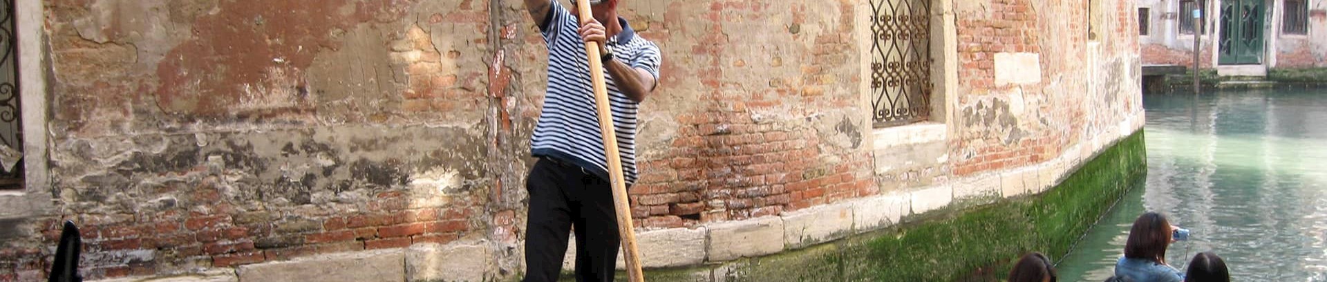 Billede af gondol i Venedig