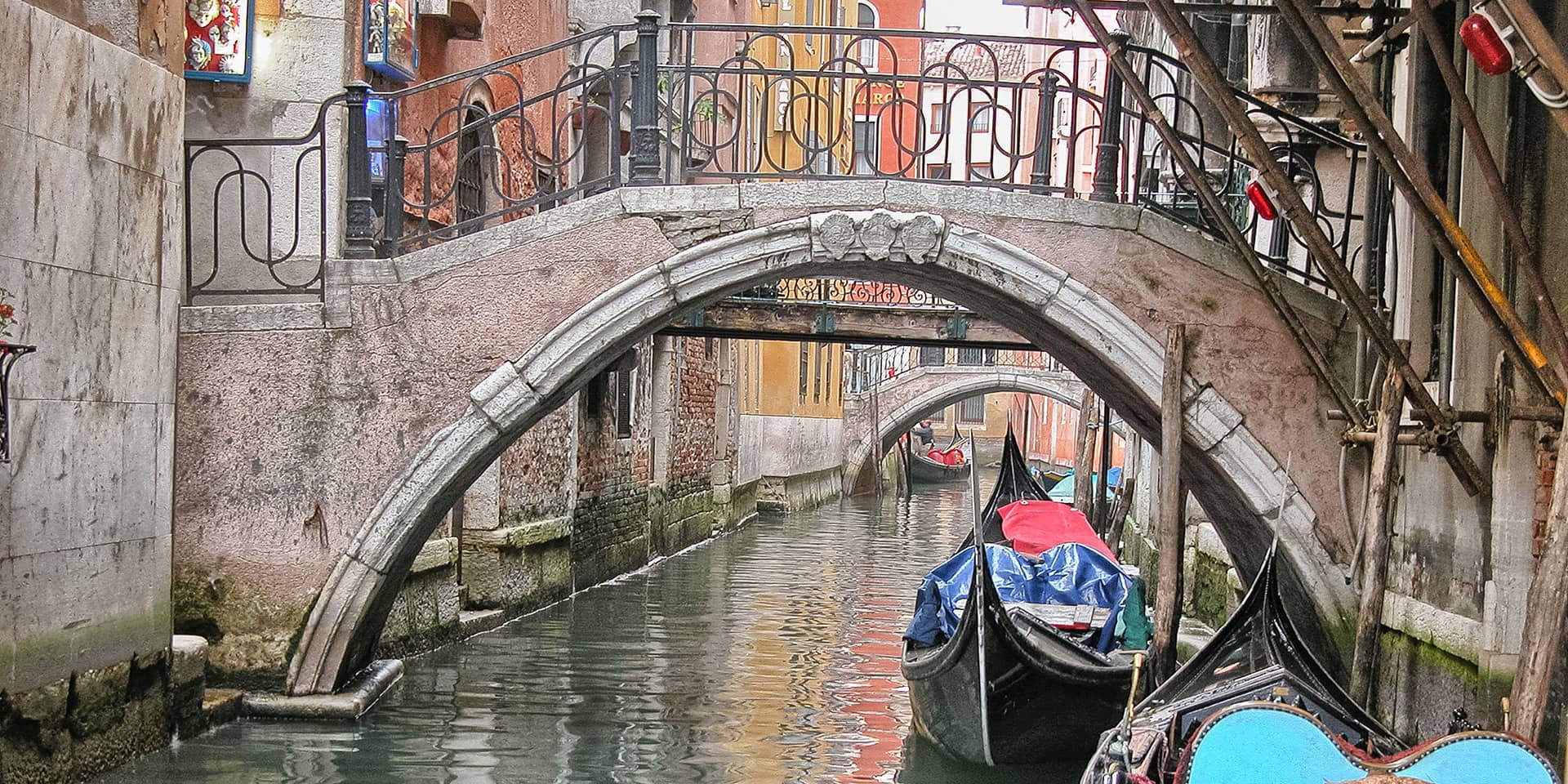Billede af bro i Venedig