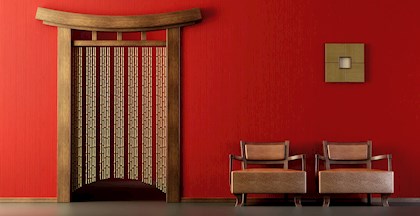 Billede af klassisk japansk interiør