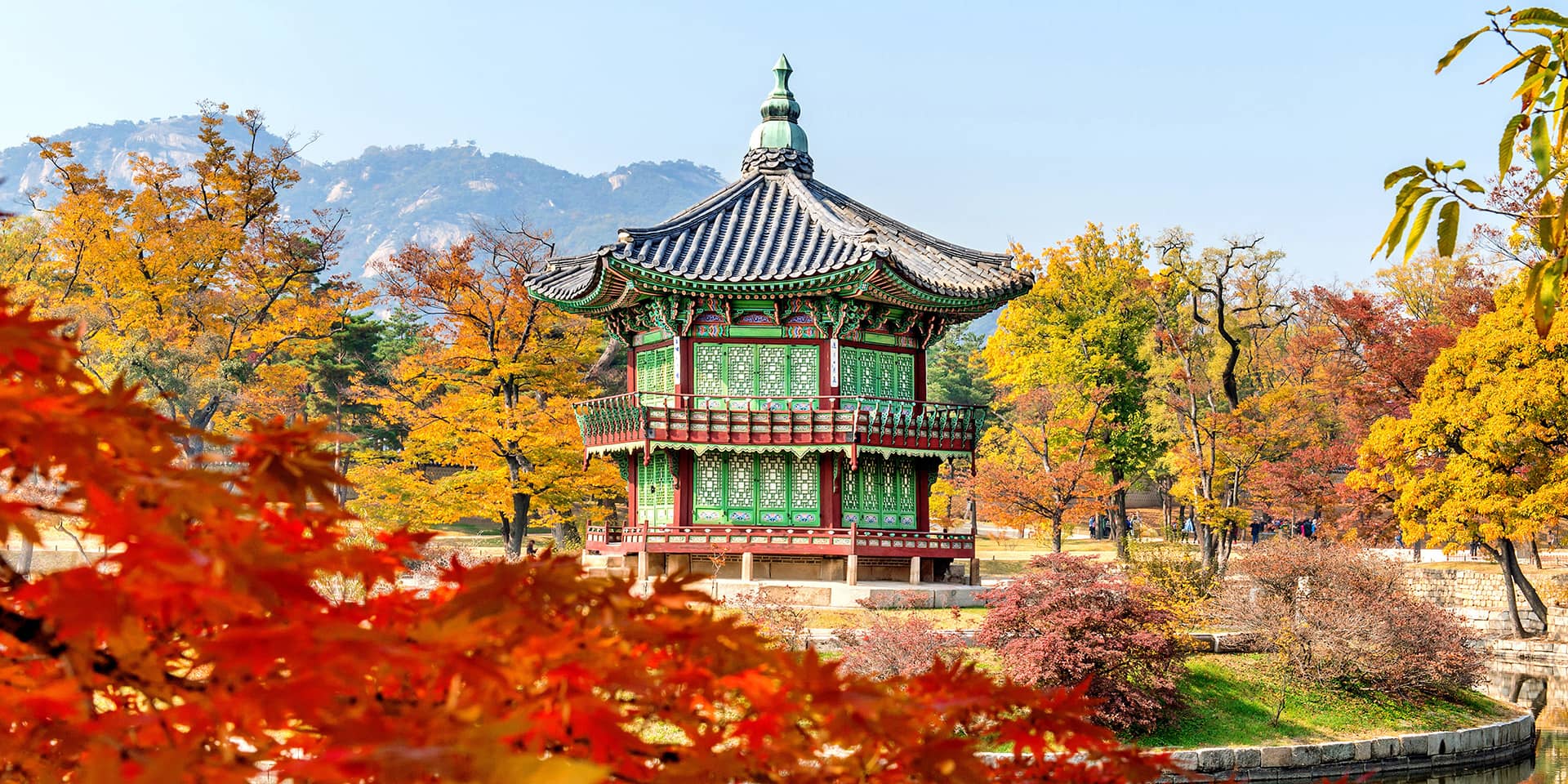 Billede af klassisk koreansk bygning