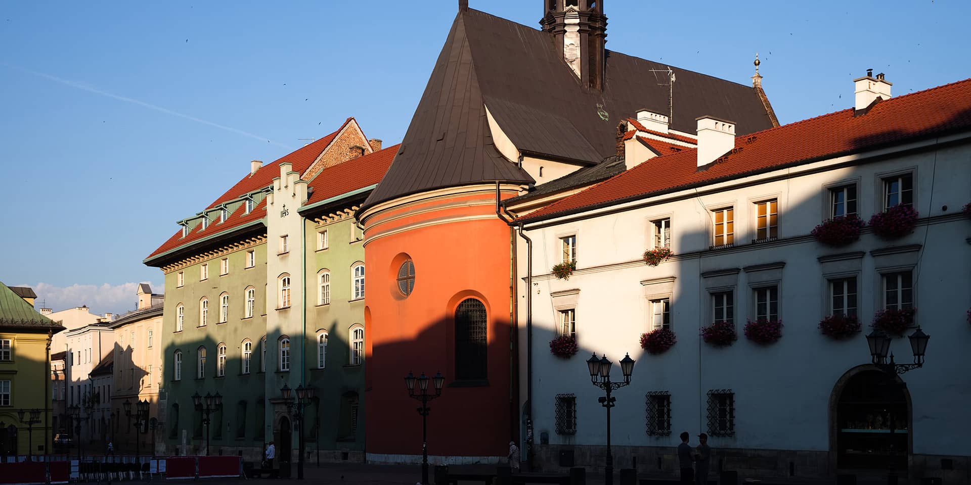 Billede fra den gamle bydel i Warszawa i Polen