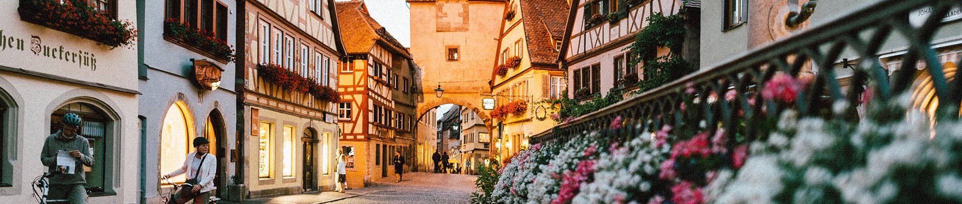 Billede af en mindre tysk by