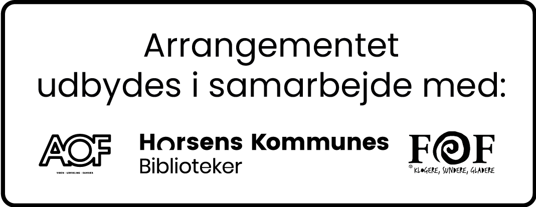 Logo AOF, FOF og Horsens Bibliotek