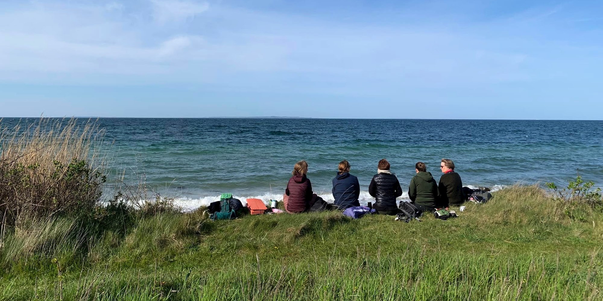 mindful vandre og shelter retreat på Tunø med FOF Sydøstjylland 