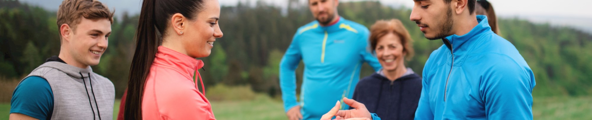 personer til træning udenfor