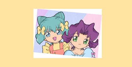 Manga tegning af to piger