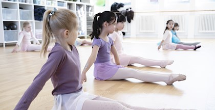 billede af børn til balletundervisning