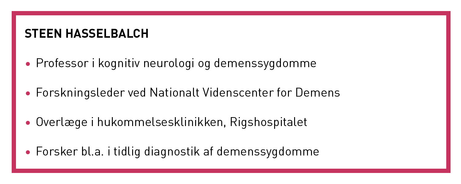 faktaboks om professor Steen Hasselbalch