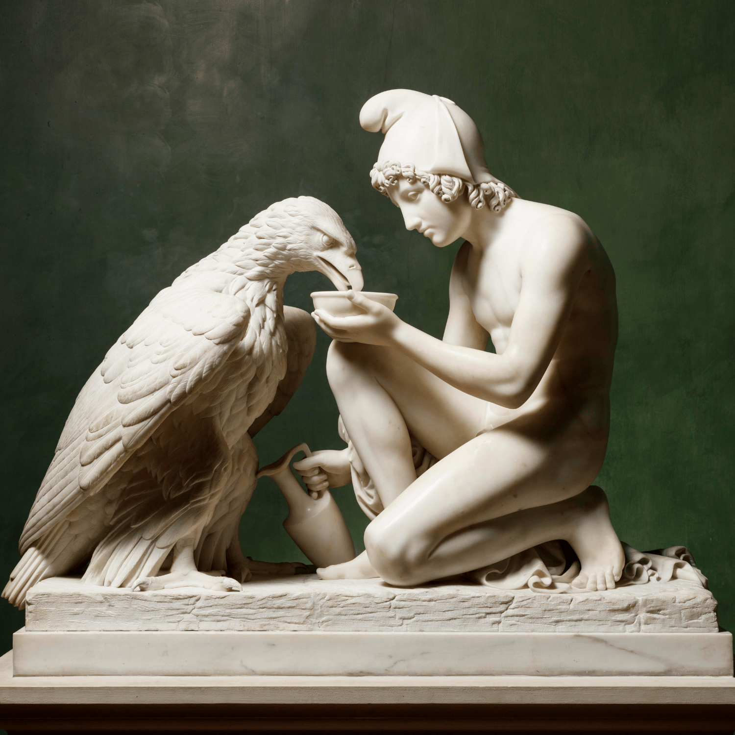 Ganymedes med Jupitors ravn, Thorvaldsen