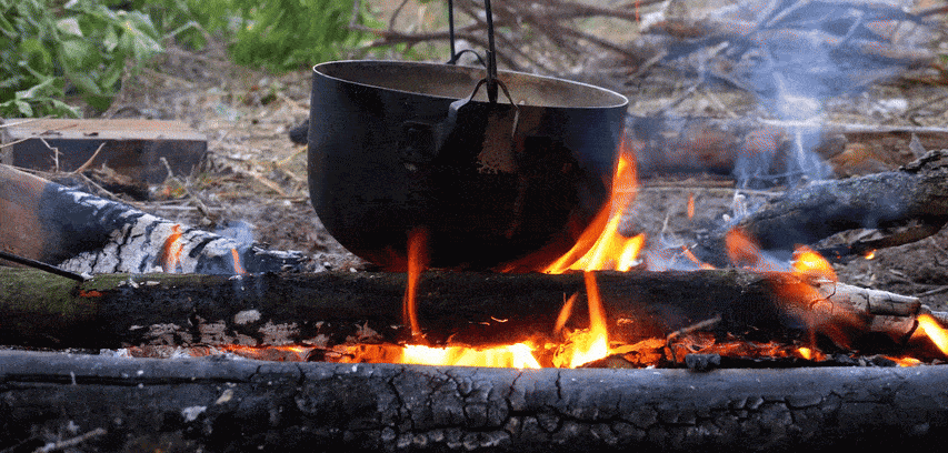 Vandretur, vin og bålmad video