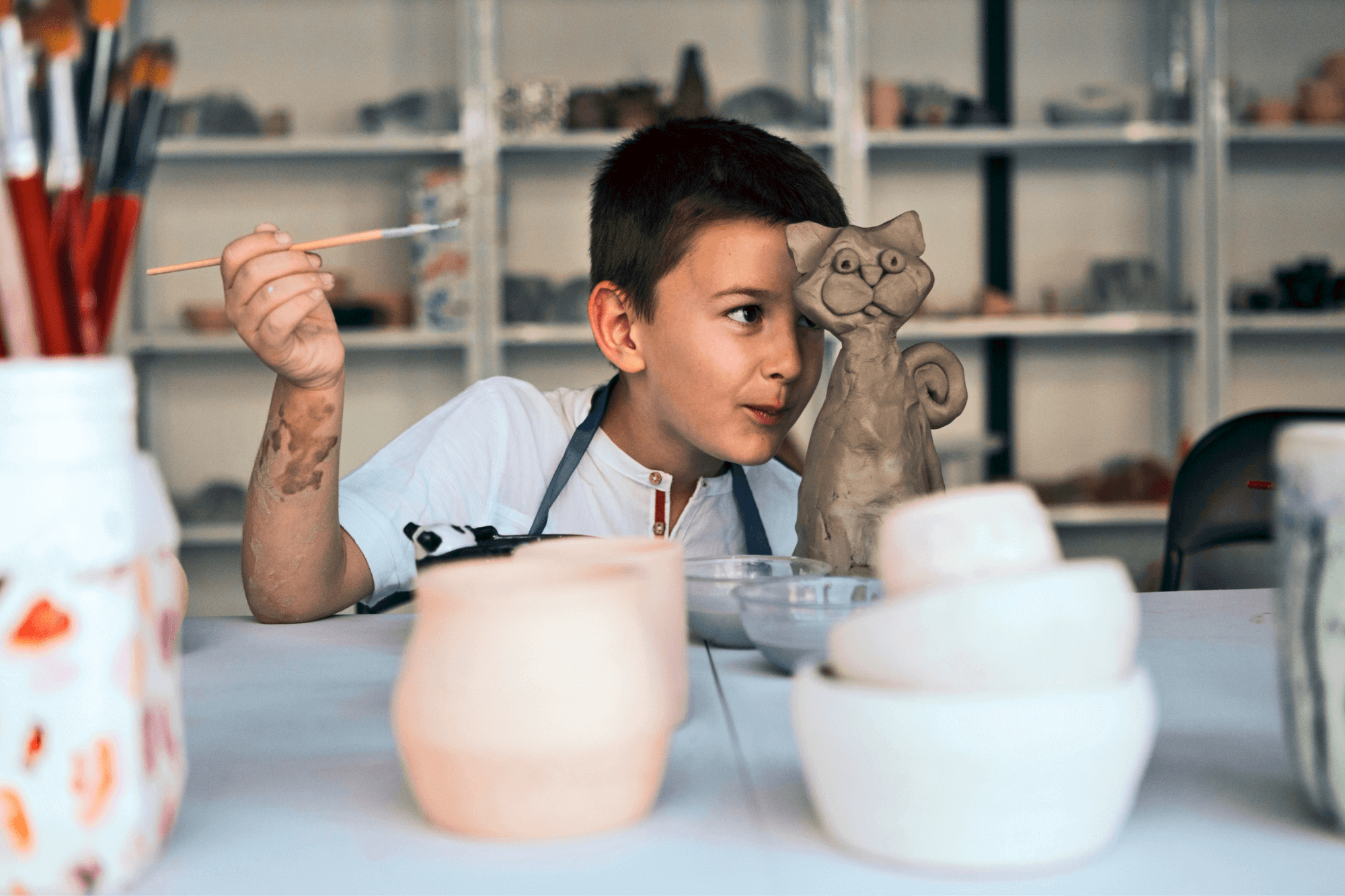 Tag med til hyggeligt keramikkursus for børn og voksne