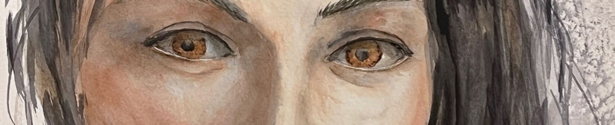 Akvarel portræt og ansigt