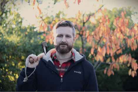 Anders Bruun, underviser i outdoor og bushcraft hos FOF Køge Bugt