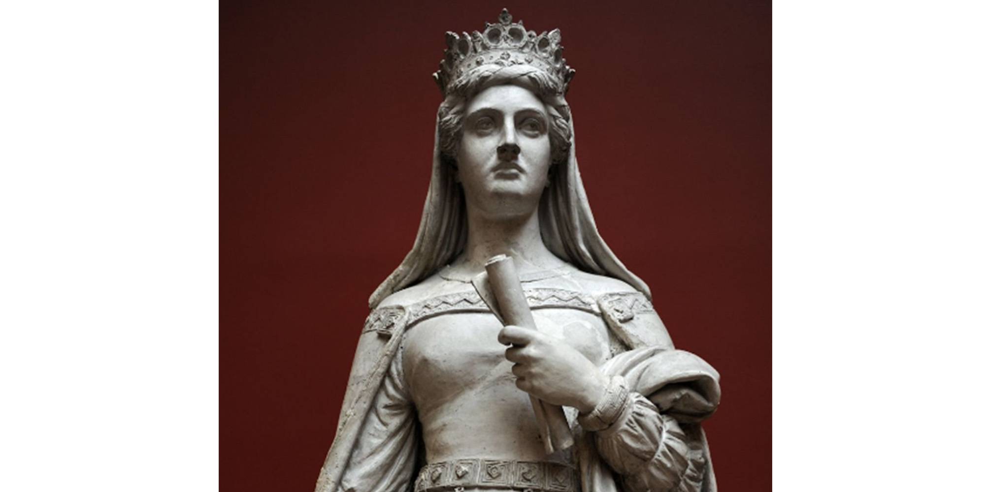 foto af Dronning Margrethe den 1. statue - billede til fof og bibliotekets foredrag i Hinnerup januar 2023