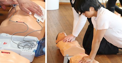 førstehjælp kursus i FOF huset i Randers C - Færdselsrelateret førstehjælp til kørekort - hjerte lunge redning og hjertestarter