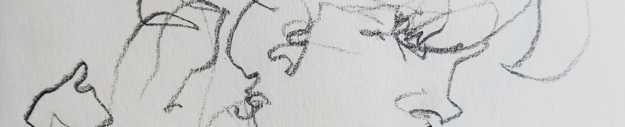 Blindtegning - skitse - portræt - tegnekursus ved Bojan Milic hos FOF Randers