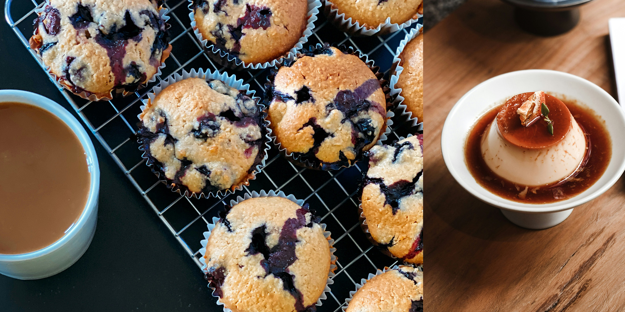 dessert og kage vegansk muffins og flan søde sager - madkursus hos FOF