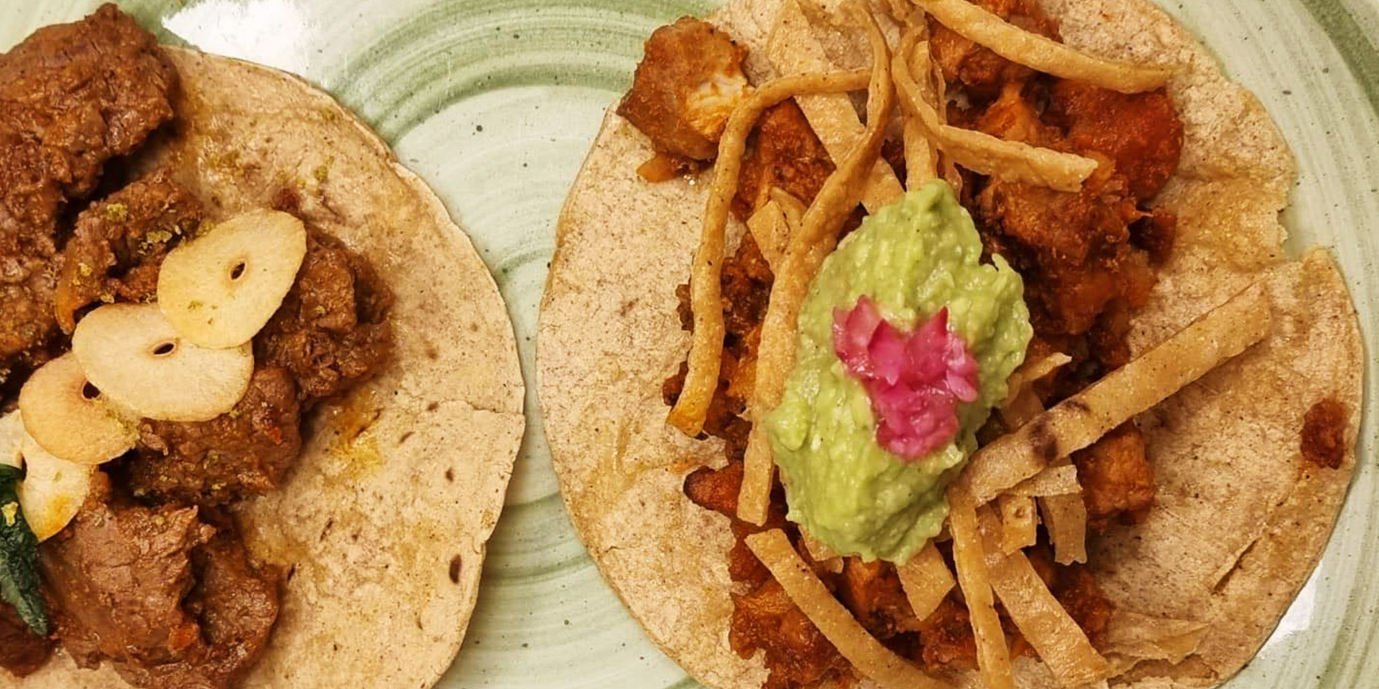 tacos med vegetar fyld grøn madlavning kursus mexicansk mad