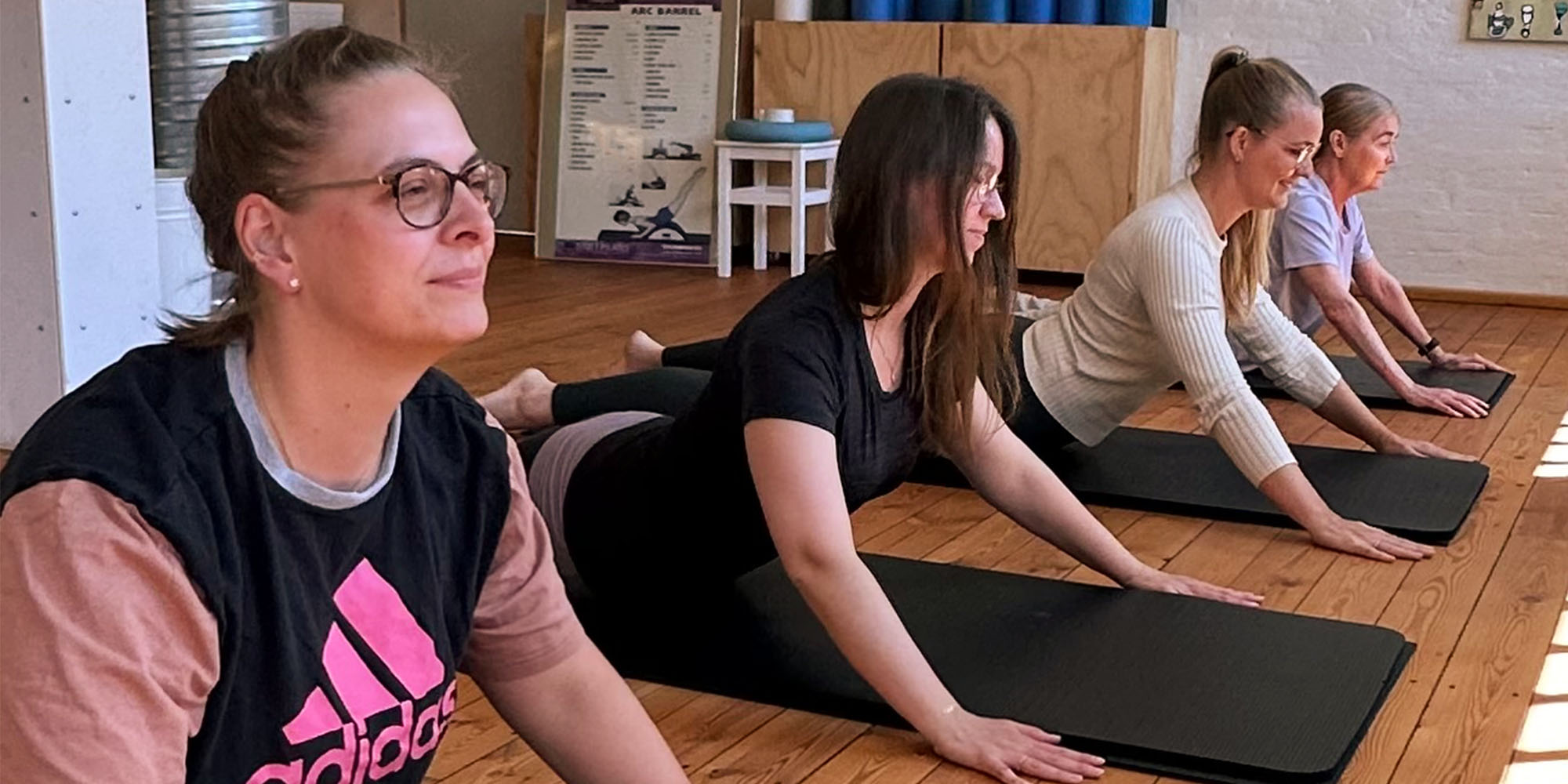 pilates i randers øvelser på måtte