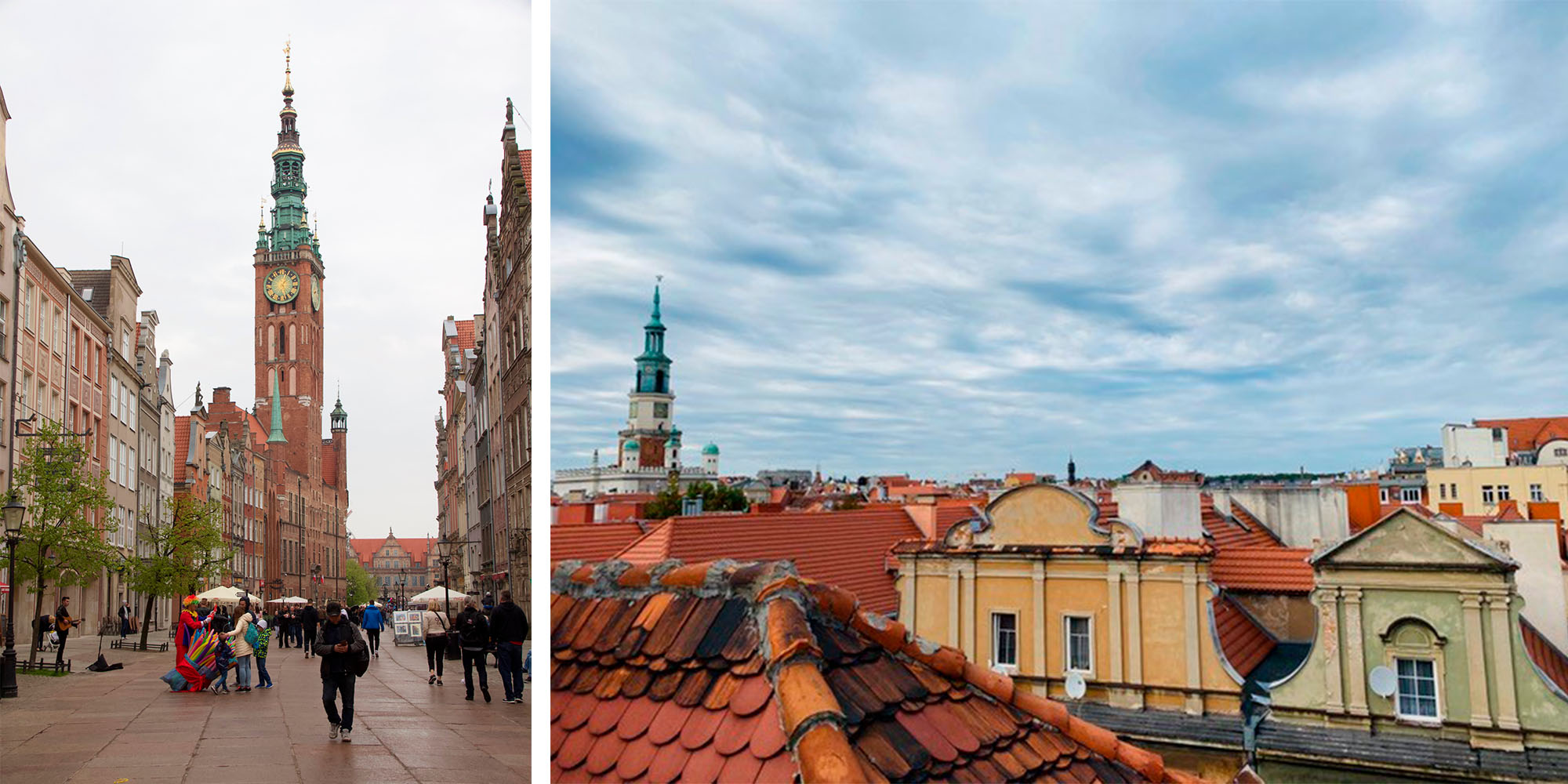 by Polen gamle smukke bygninger