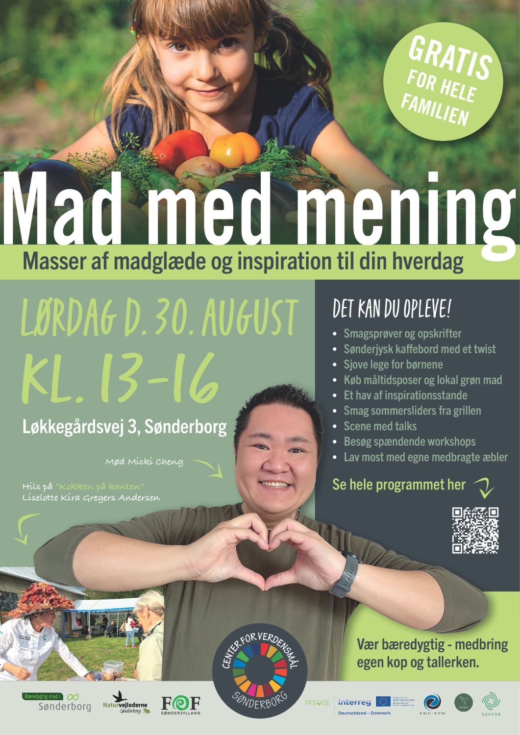 Mad med mening plakat 