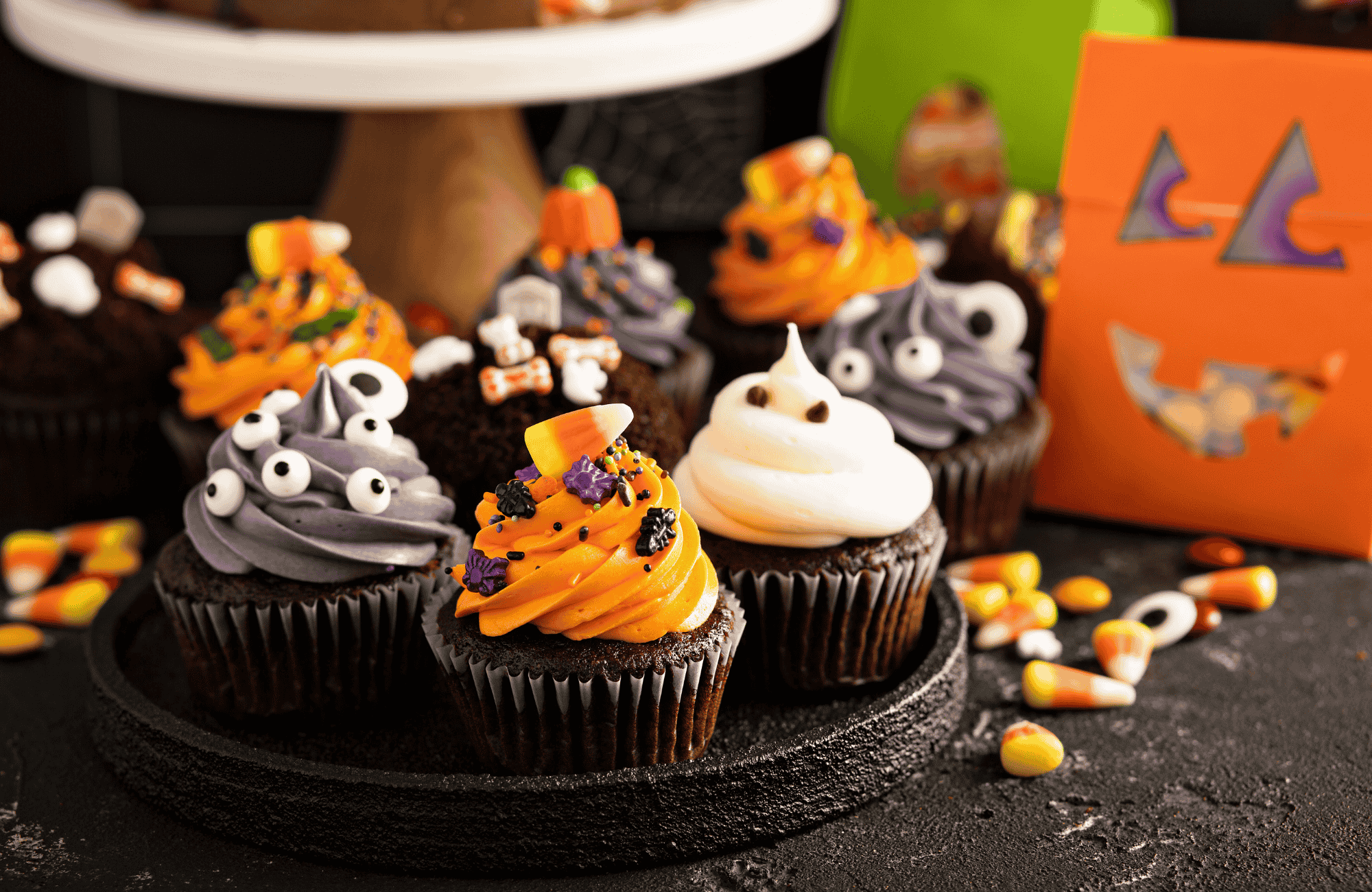 Halloween cupcakes hos FOF Syd- og Vestsjælland