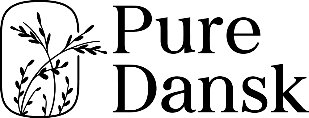 Pure Dansk logo i sort