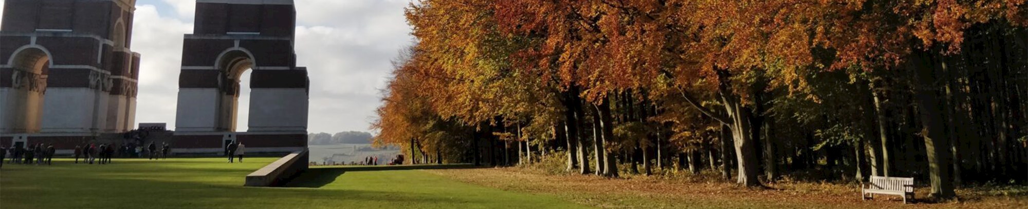 Thiepval britisk-fransk mindesmærke nord for Somme 2018