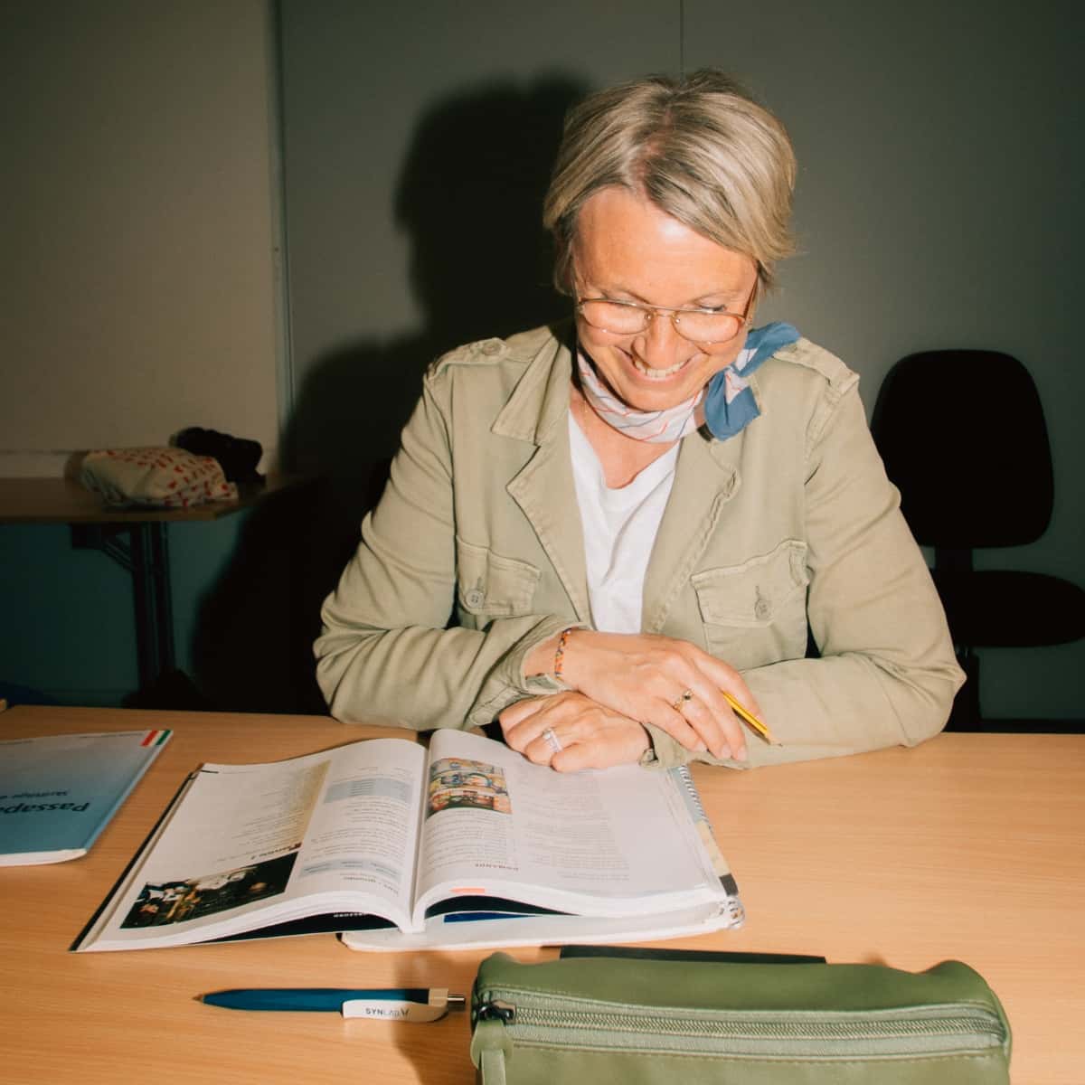 Kvinde på aftenskolen