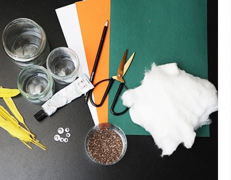 Til disse finurlige spirer i glas kan du bruge følgende: