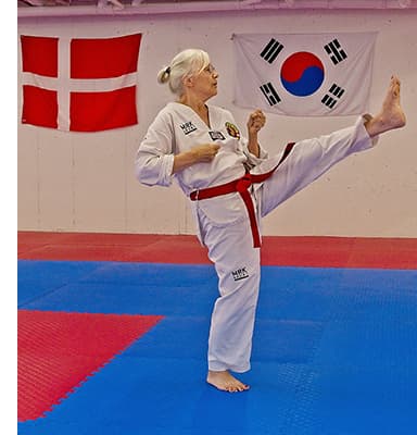Ingrid, der laver taekwondo