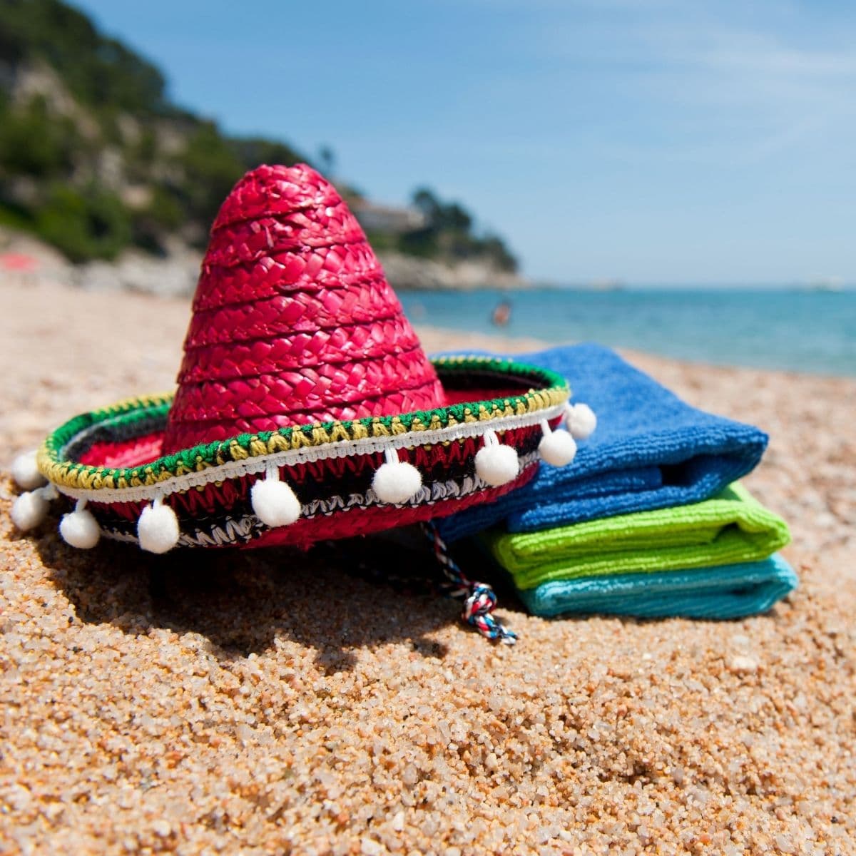 ferie på strand sprog spansk, italiensk, fransk, engelsk, tysk, 