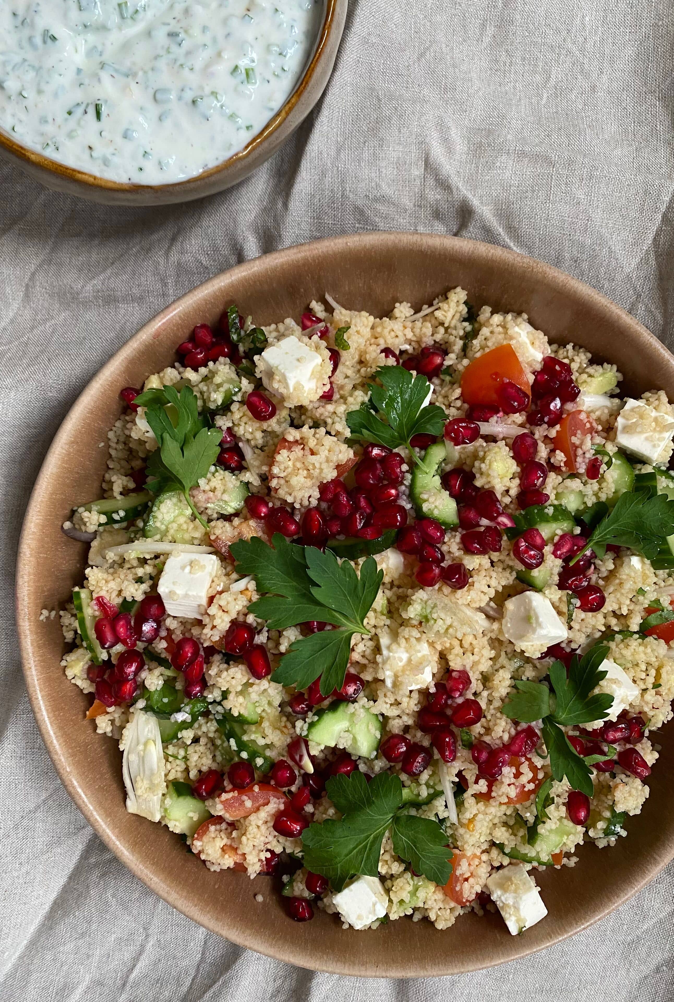 Opskrift på couscoussalat fra madunderviser i FOF Aarhus