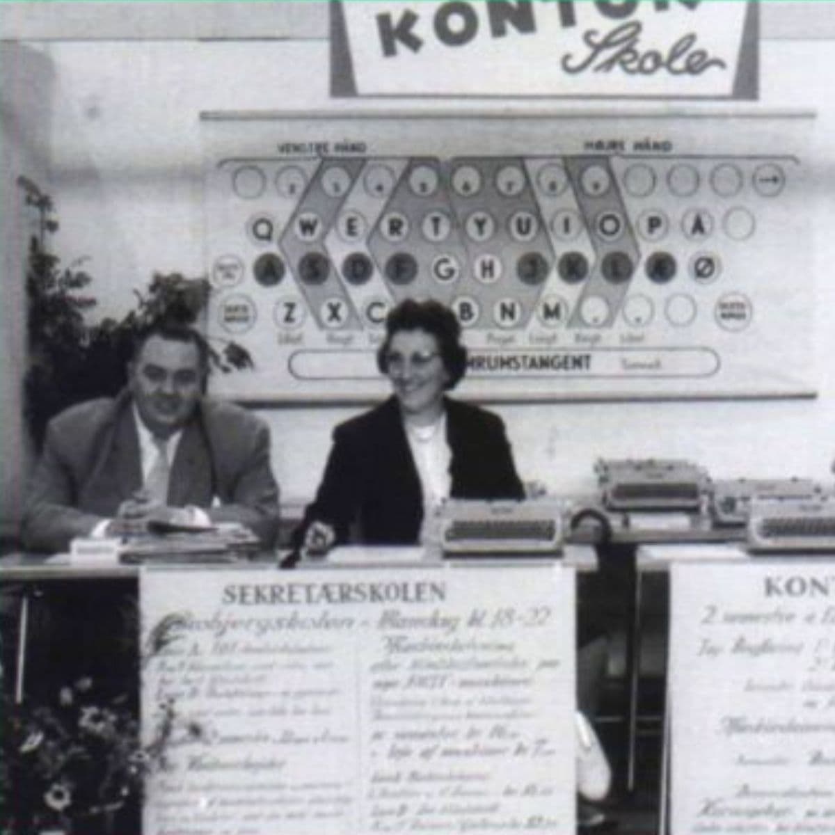 Ebba og Oluf Reimers, som var initiativtagerne bag FOF's kontorskole